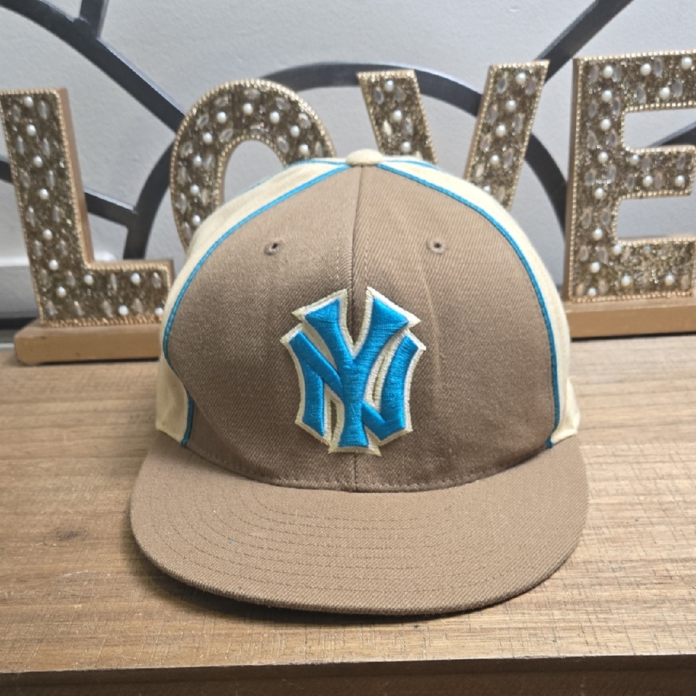 New York‎ Yankees American Needle Fitted Cap Hat MLB Baseball Cooperstown 7 1/2